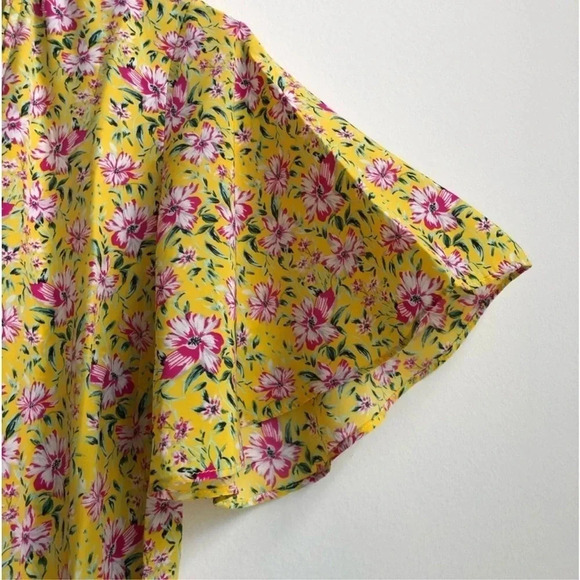 New Roller Rabbit Floral print Prana Filena Wrap Dress flutter
yellow midi - Picture 6 of 14